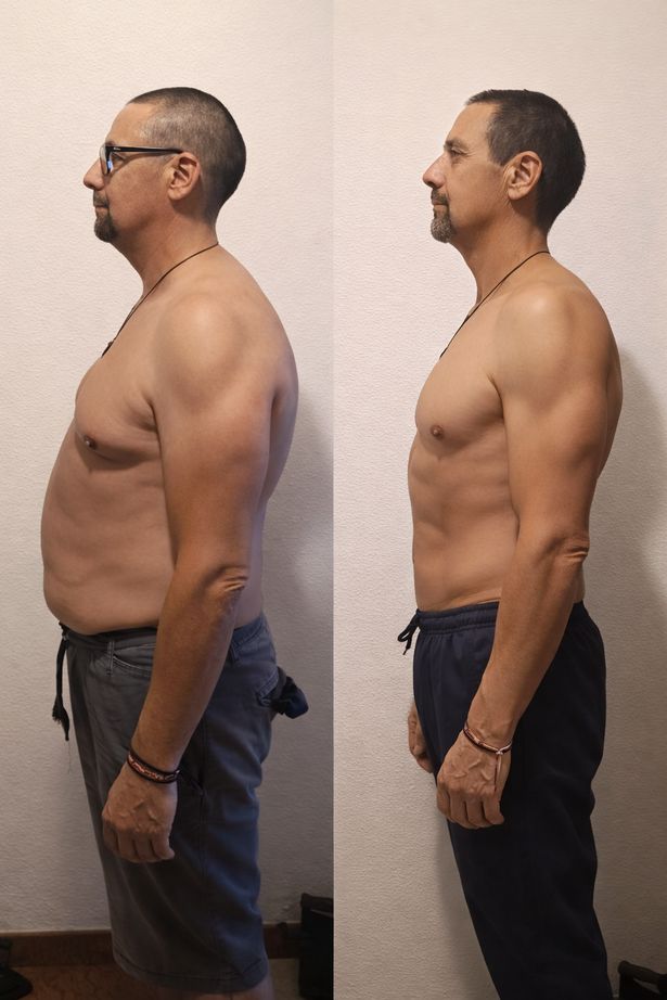 Antes y después de un cliente del Programa Fuerte Frente al Espejo